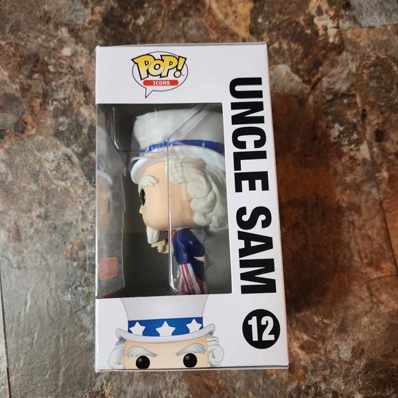 Funko Pop Uncle Sam Target Exclusive 12 w/ soft protector (small corner ding) - Picture 2 of 7